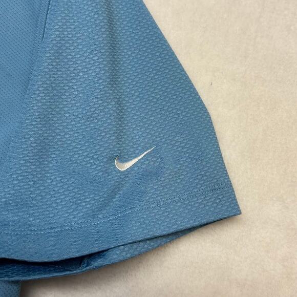 Nike Golf Nike Fit Dry Performance Polo (2) Size M  Embroidered Logo Orange Blue - Picture 8 of 14